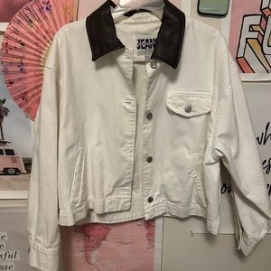White denim jacket